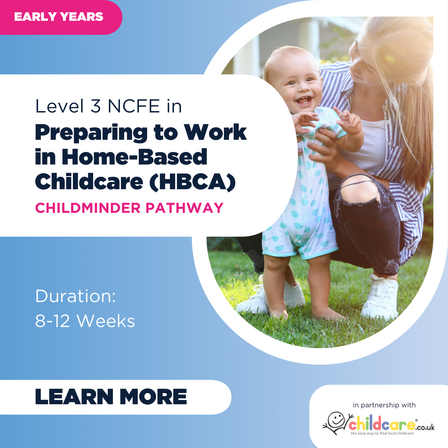 Level 3 NCFE in Preparing to Work in Home-Based Childcare (Childcare.co.uk) - Childminder Pathway
