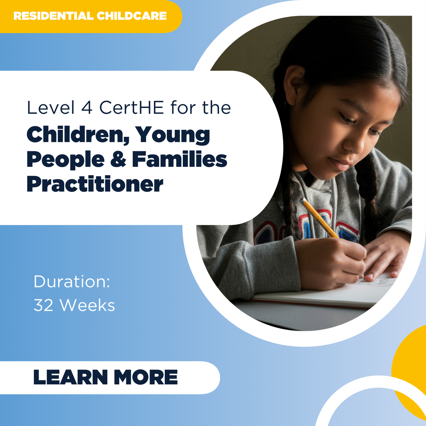 Level 4 CertHE for the Children, Young People & Families Practitioner