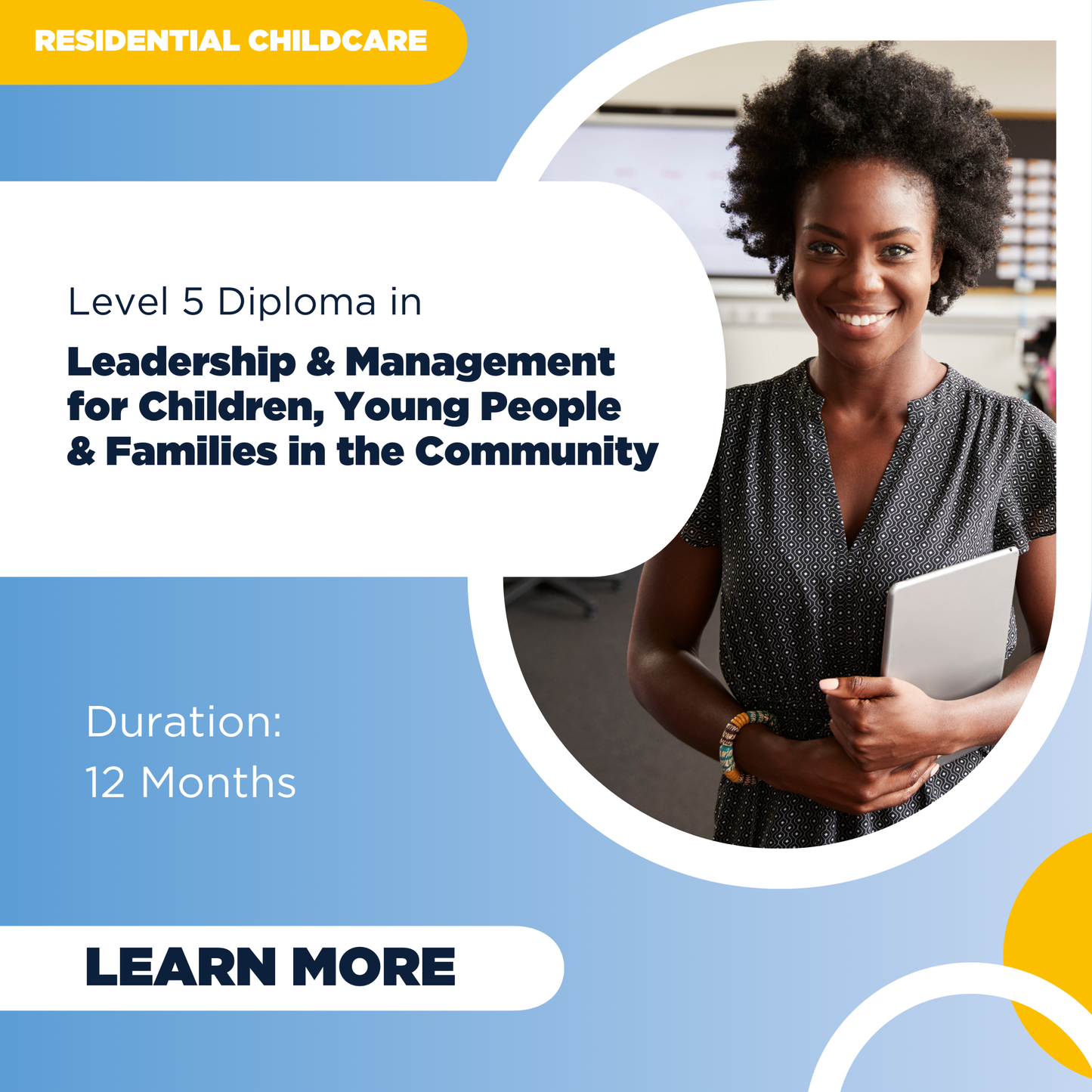 Level 5 Diploma in Leadership & Management for Children, Young People & Families in the Community