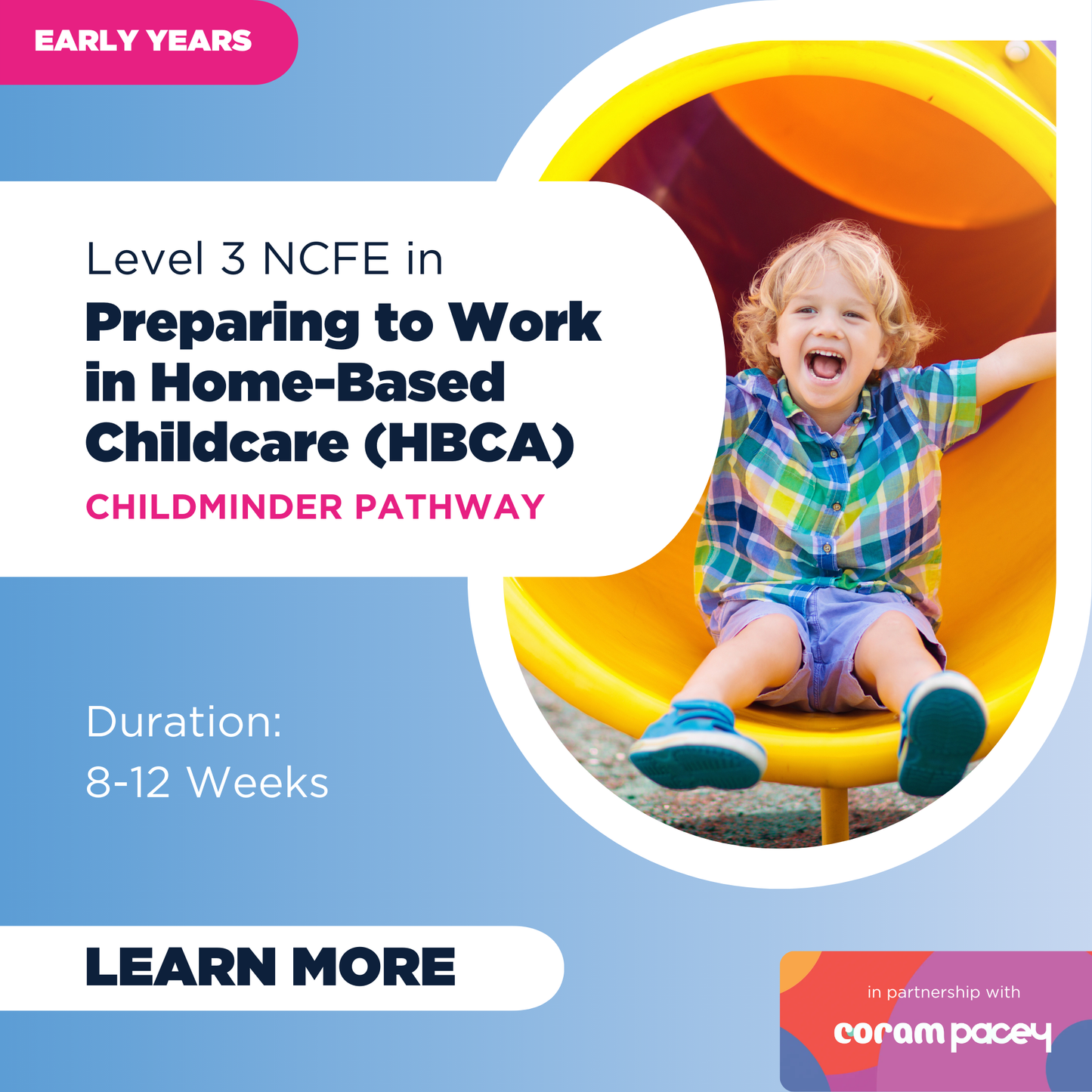 Level 3 NCFE in Preparing to Work in Home-Based Childcare (PACEY) - Childminder Pathway